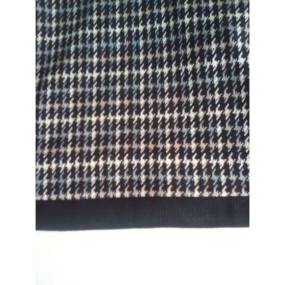 Susan Graver Dress Jacquard Sweater Knit Houndstooth Pattern Neutral Colors XL - Picture 8 of 12
